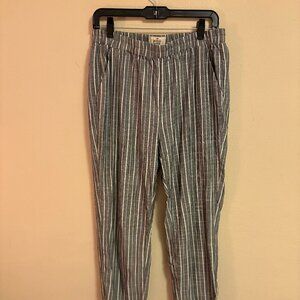 Marine Layer Allison Pant in black and white stripe size medium